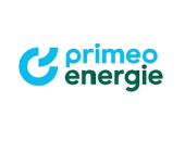Firmenlogo von Primeo Energie (ehemals EBM).  Branche: Energieversorgung im Baselgebiet