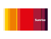 Firmenlogo Sunrise. Branche: Telekommunikation
